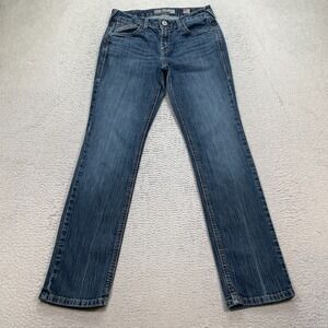 Ariat FR Jeans Womens 28R Perfect Rise Slim Medium Wash Blue FR Denim USA